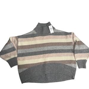 Gap Kids Girl XS (4-5) Sweater Stripped Mock Neck Holiday Causal Basic Everyday